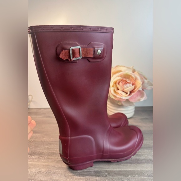 Hunter Wellington Girls Original Tall violet rainboots big girls 3 - Picture 3 of 7